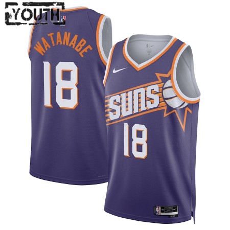 Dres Phoenix Suns Yuta Watanabe Nike 2023-24 Icon Edition Ljubičasta Swingman - Dječji